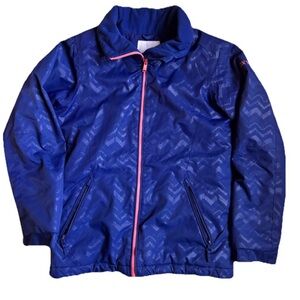 Roxy Snow Jacket Girls Size X-Large Blue Dryflight Technology Full Zip No Hood